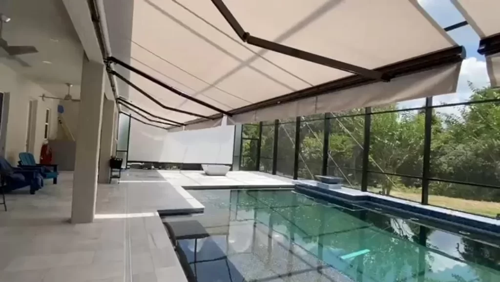 toldo italiano articulado em praia grande