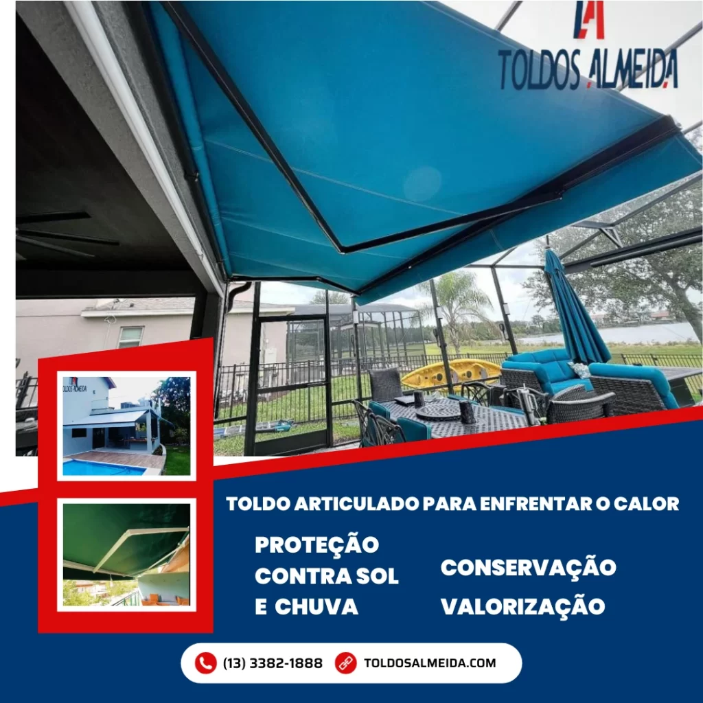 Toldo Articulado para Enfrentar o Calor em Praia Grande SP